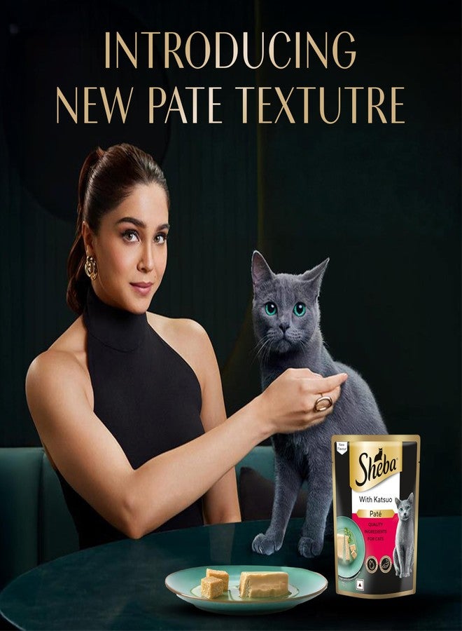 Sheba Pate Adult Wet Cat Food, Katsuo, 28 x 70g, Soft Pate Texture, Hydrating Food Crafted Ingredients, Balanced Nutrition for Healthy Cats - Image 3